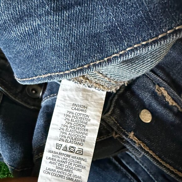 Place Classic Trucker Denim Blue Jeans Essential Timeless Jacket Size M (7/8) - Picture 6 of 11